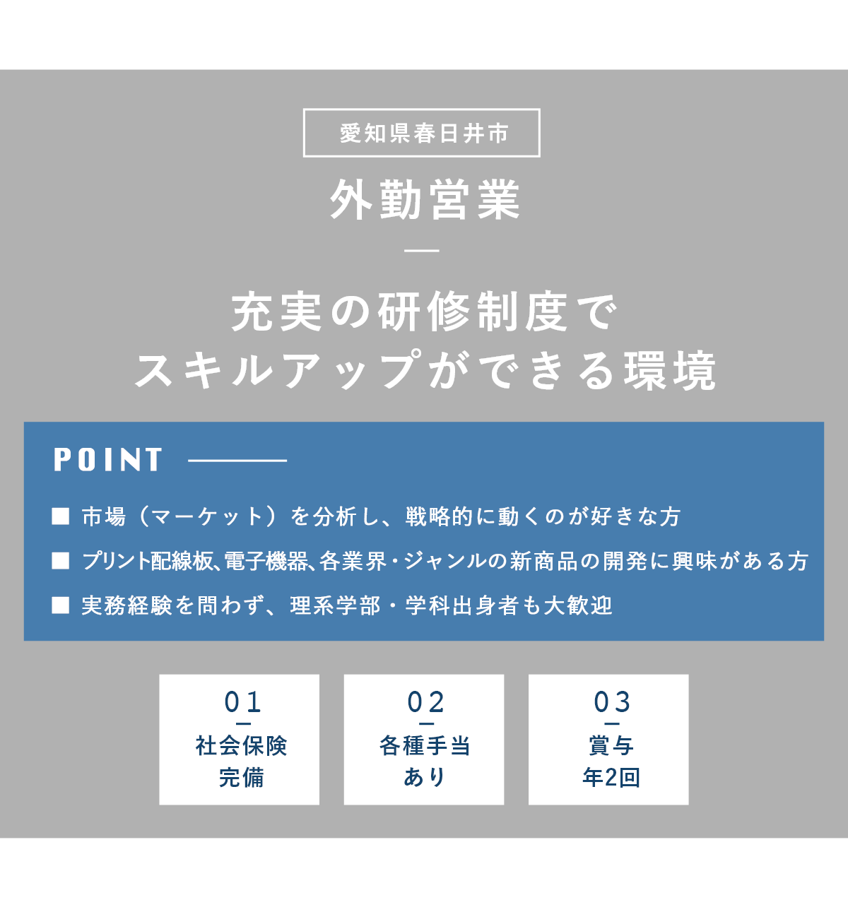 外勤営業（愛知県春日井市）募集